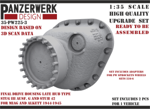 StuG III/Panzer III Final drive late hub